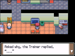 'Asked why, the Trainer replied, "...."'